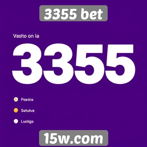 Opções de pagamento disponíveis na 3355 bet